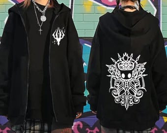 Hollow Knight Zipper Hoodie, Anime game hoodie, Gift for game lover