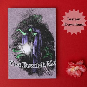 Spooky Valentine You Bewitch Me - Witchy Valentine 2