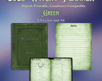 2025 Green Witchy Planner