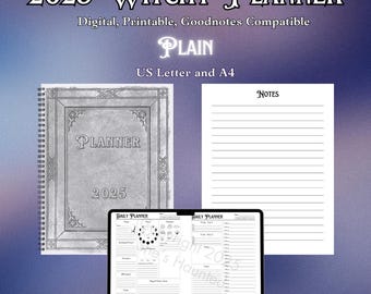 2025 Plain Witchy Planner