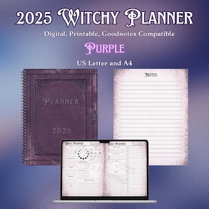 2025 Purple Witchy Planner
