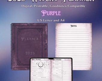 2025 Purple Witchy Planner