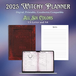2025 Witchy Planner - all six colors