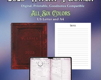2025 Witchy Planner - all six colors