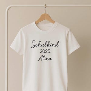 Bügelbild Schulkind | Kitakind 2025 mit Name – personalisiertes Bügelbild zur Einschulung - Kindergarten Aufbügler | DIY