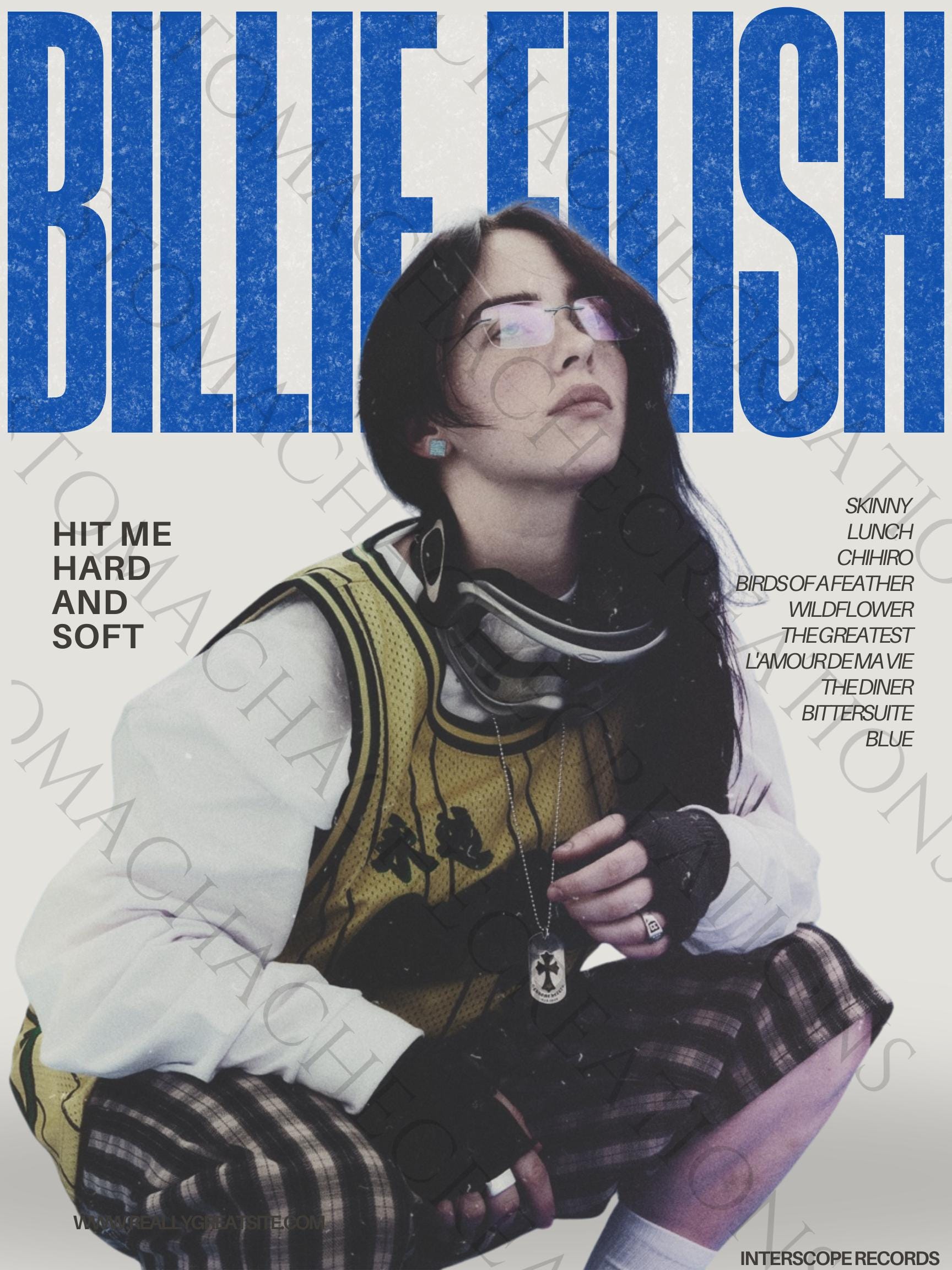 Billie eilish poster hit me hard and soft - Etsy 日本