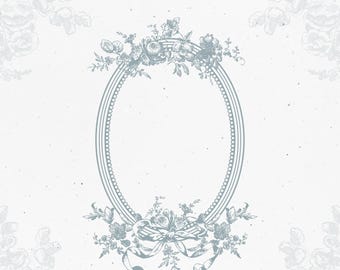Elegante marco floral para boda: diseño de escudo botánico (descarga EPS)