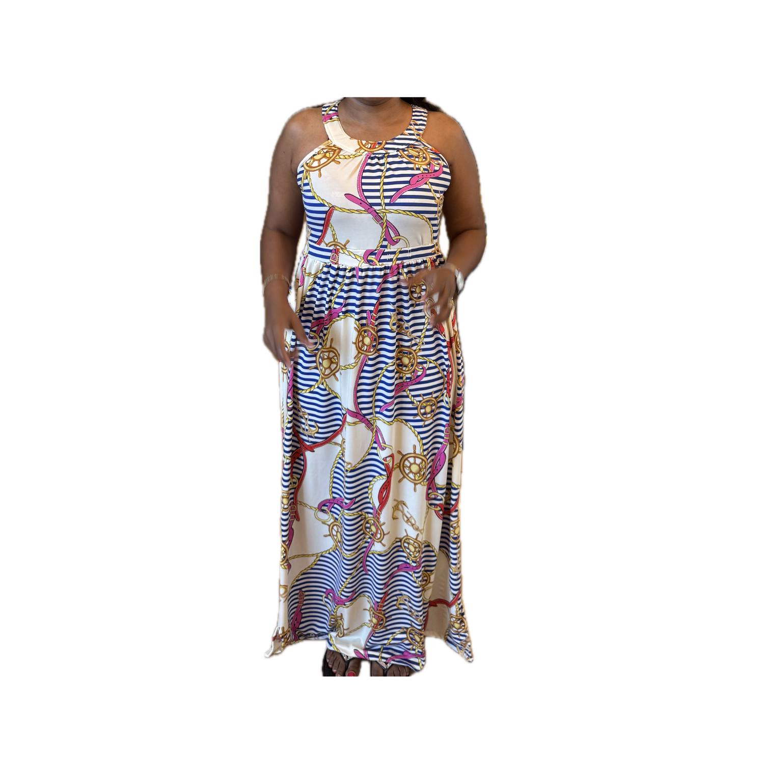 knee length dresses for ladies Jersey Tank Maxi Dress with Pockets for Tall Women in Black XL / Extra Tall / Black
