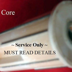 May include: A white nylon core filter with black lines and the text "~Service Only~ MUST READ DETAILS" printed on it.