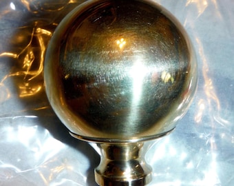 One Brass 2&quot; Finial For Antique Iron & Brass Beds 3/8&quot; thread hard to find