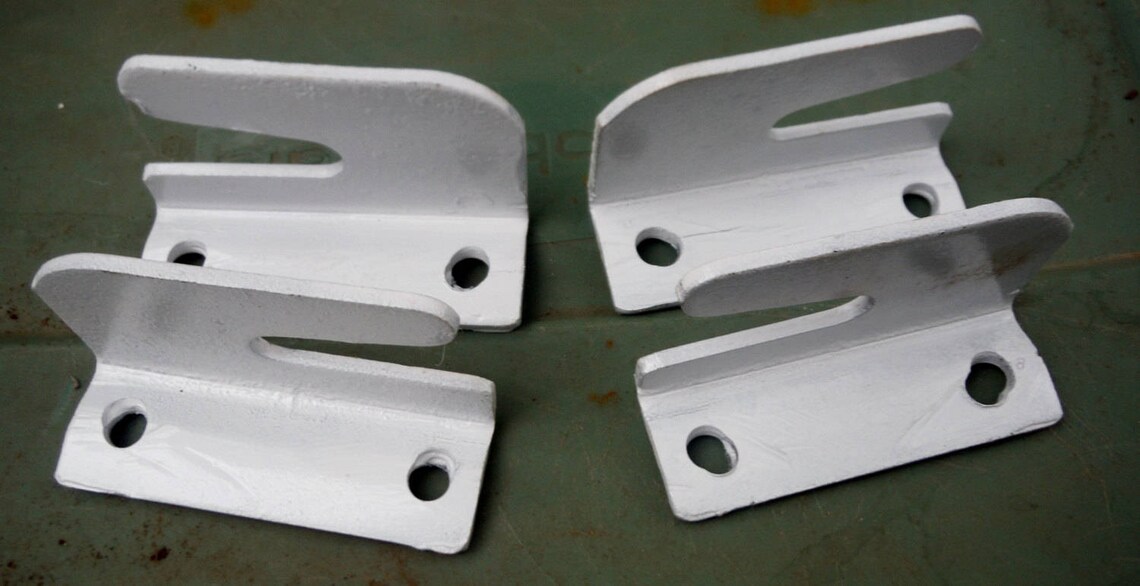 Set of 4 Button Rail Hooks for Antique Bed Hitch /connection Etsy