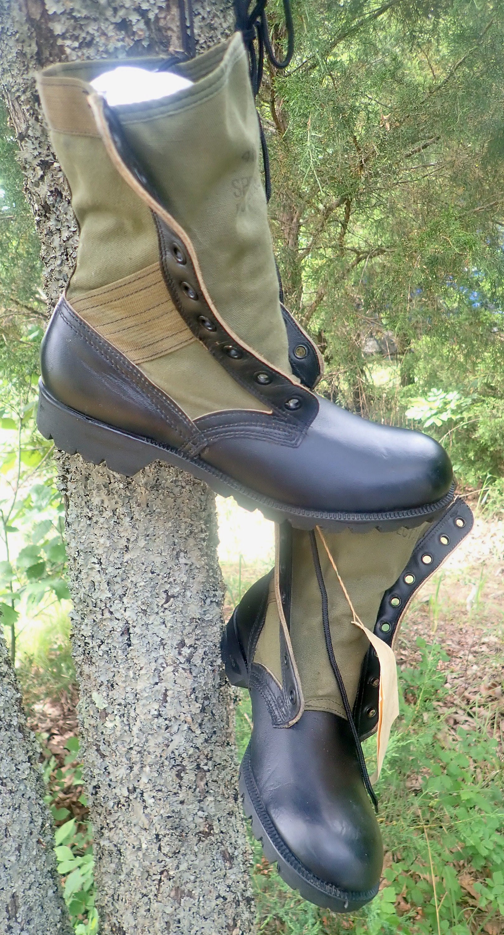 Original Vietnam War 1967 Issue Tropical Combat Jungle Boots 