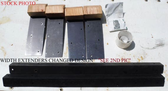 Bed Rail Width Length Extension Kit For Full Conversion To Etsy