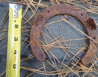 Vintage Rustic Lucky Horseshoe Rustic Western Craft Decorative Farmhouse Art