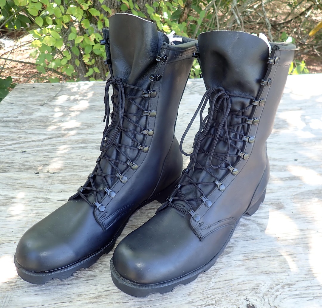 Vintage 1980s Military Combat WaterProof Boots | eBay