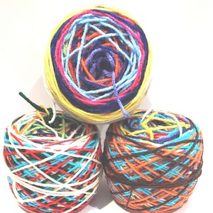 Scrap Magic Yarn Cake - Unique & Colorful for Crochet/Knitting and Crafts