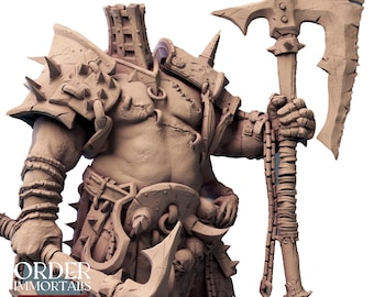 Eradicus the Tormentor 3D-miniaturen Grimdark RPG Game-schilderij op tafel