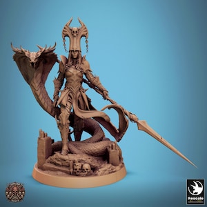 Gaming Miniature Queen Sanake wargaming figure RPG D&D serpent queen