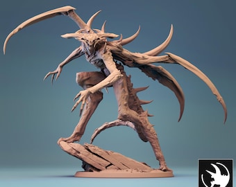 Grimdark Fantasy miniatuur Tormentor Matriarch wargaming basis 75 mm