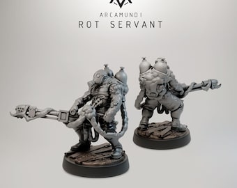 Sirviente de la podredumbre (Llamante de intestinos) Miniatura de terror grimdark 28-32 mm