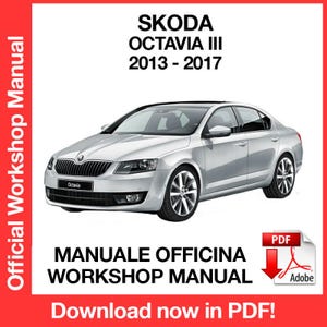 Skoda Octavia 5E Model Years 2012 to 2019 Repair Manual - Instant Download PDF