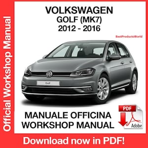 Volkswagen Golf MK7 2012-2016 Service Repair Manual - Instant Download PDF