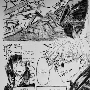 JJK Fan Art Print: Satoru Gojo & Utahime