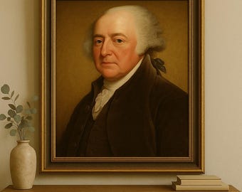 John Adams Presidential Portrait: American History Wall Art (Digital Download)