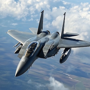 Impresión del caza F-15 Eagle: Arte de aviación de la USAF (descarga digital)
