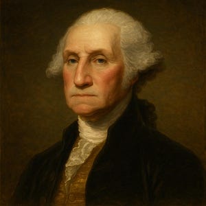 Portrait de George Washington : oeuvre d&#39;art murale Americana vintage (téléchargement numérique)