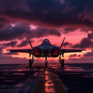 F-35 Lightning II Digital Download – Stealth Fighter Jet Art, Military Aircraft Print, Modern Aviation Wall Decor, Instant Download