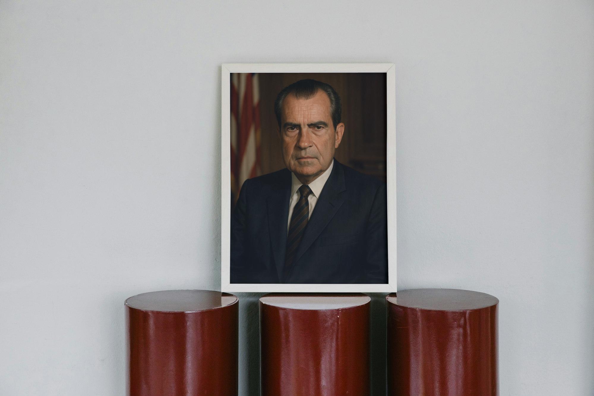 リチャード・ニクソンの肖像画アートプリント：ヴィンテージアメリカ