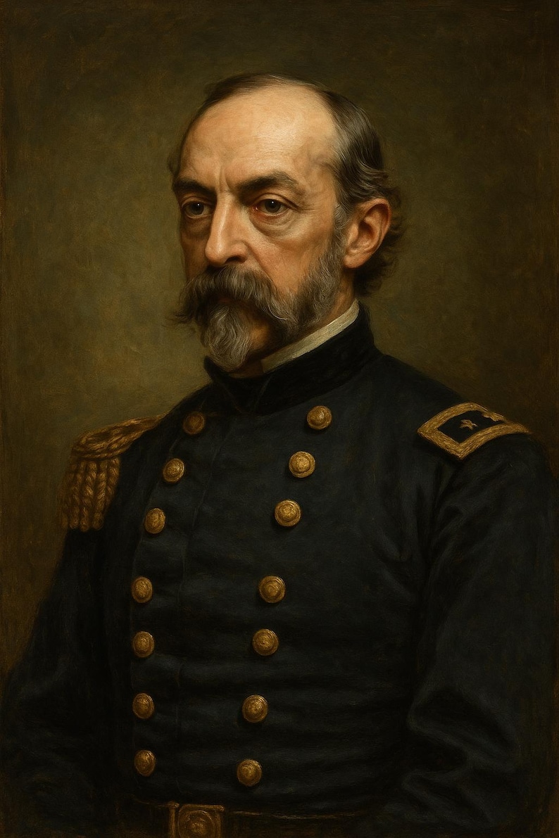 General Meade Portrait: Union Civil War Art, Historical Americana ...