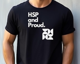 HSP und stolzes T-Shirt: Geometrisches Design, hochsensible Person Tee