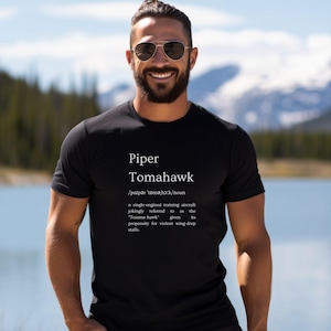 Piper Tomahawk &quot;Traumahawk&quot; Definition T-Shirt: Funny Aviation Tee