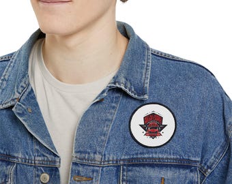 Firefighter Iron On Patch: Unique Denim Jacket Accessory