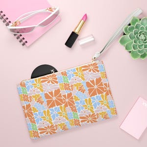 Vibrant Floral Clutch Bag - Boho Chic Purse for Festivals, Travel, Spring Events, Gifts, Everyday Use, Fashion Accessories
