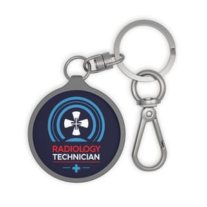 Radiology Technician Keyring Tag, Medical Gift for Technicians, Personalized Keychain, Radiology Student Gift, Custom Tag for Nurses