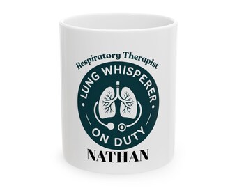 Personalized Respiratory Therapist Mug: Lung Whisperer Coffee Cup