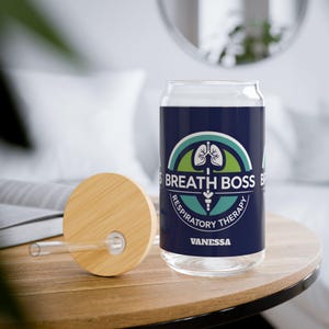 Breath Boss Sipper Glass, 16oz - Fun & Functional Drinkware for Respiratory Therapists, Unique Gift, Eco-Friendly, Stylish Beverage [...]