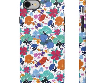 Floral Phone Case: Vibrant Flower Design, Protective Dual Layer Cover