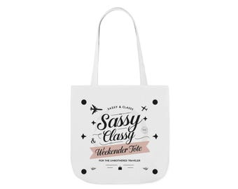 Canvas Weekender Tote Bag: Stylish Travel Carryall