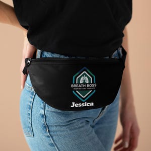 Breath Boss RTs Personalized Fanny Pack, Trendy Sports Pack, Ideal for Festivals, Travel, Gym, Outdoor Adventures, Custom Name Design