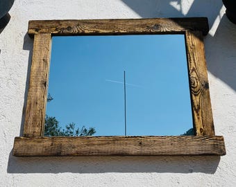 Altholz Wandspiegel: Rustikales Bauernhaus Dekor