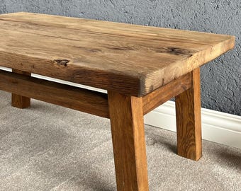 Handmade Oak Coffee Table: Customizable Scandi Style Living Room Table