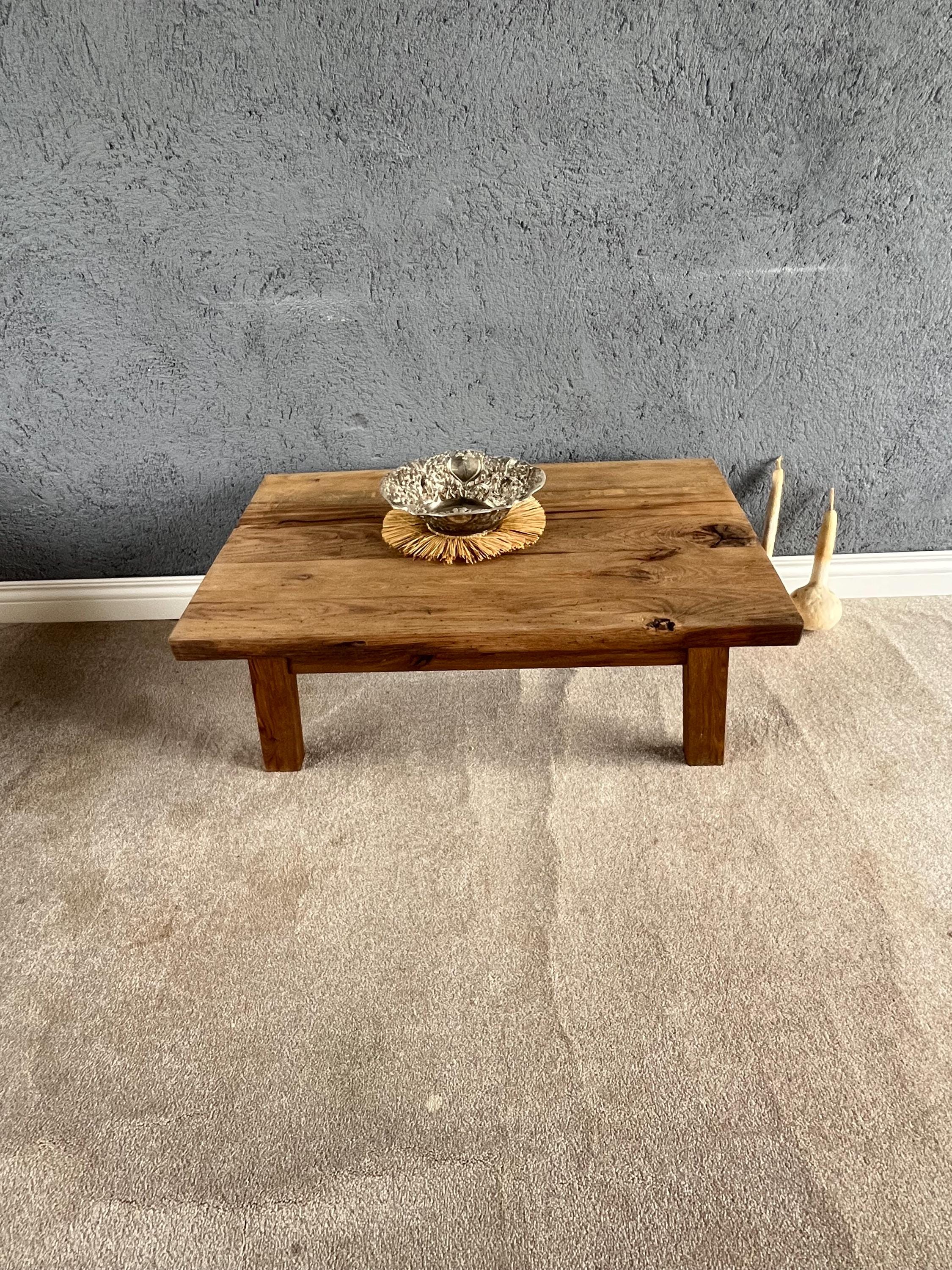 Handmade Oak Coffee Table: Customizable Scandi Style Living Room Table ...