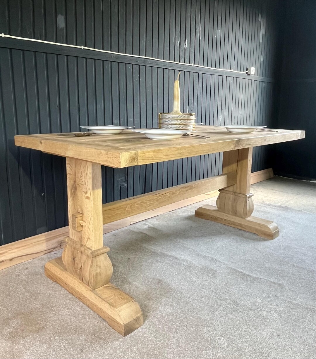 Rustic Dining Table Computer Desk Kitchen Table |walnut Table ...