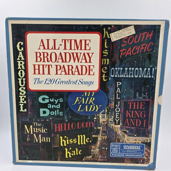 All Time Broadway Hit Parade 120 Greatest Songs 10 Vinyl LP Records Box Set  1966