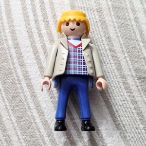 Figurine Playmobil à Bretelles / personnage chantier Geobra 1990 - Jeux & Jouets