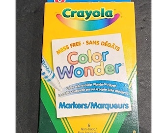 Crayola Color Wonder Markers Mess Free 6 Pack Ungiftig 2003 Binney & Smith VNTG